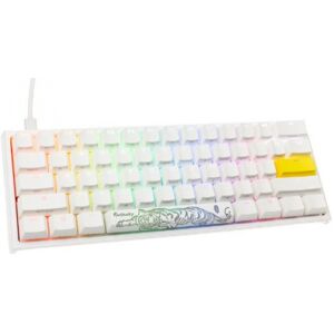 DuckyChannel Ducky ONE 2 Pro Mini White Edition Gaming Tastatur, RGB LED - Kailh Red (US)