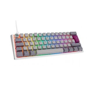 DuckyChannel Ducky One 3 Mist Grey Mini Gaming Tastatur, RGB LED - MX-Silent-Red - GER-Layout
