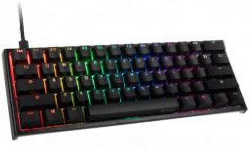 DuckyChannel Ducky ONE 2 Mini Gaming Tastatur / MX-Speed Silver / RGB-LED - Schwarz (US-Layout)