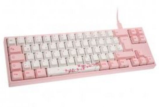 DuckyChannel Ducky MIYA Pro Sakura Edition, MX-Brown, Pink-LED - Weiss/pink - GER-Layout