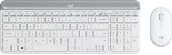 Logitech Slim Wireless Keyboard/Maus Combo Weiss - CH-Layout