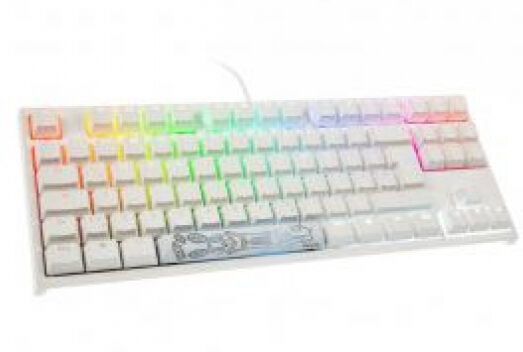 DuckyChannel Ducky ONE 2 TKL PBT Gaming Tastatur - MX-Black Switches / RGB LED - GER-Layout - Weiss