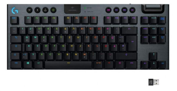 Logitech G915 TKL - Wireless RGB Gaming Tastatur / Kaihua GL Tactile Switches - CH-Layout