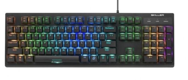 Sharkoon Skiller Mech SGK30 - Gaming-Keyboard / Huano RED Switches - US-Layout