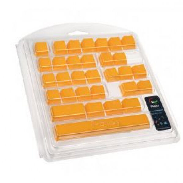 DuckyChannel Ducky Rubber Keycap Set - 31 Tasten / Double-Shot / gummiert / für Backlight - orange