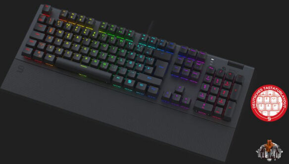 SilentiumPC GK650K - Gaming-Keyboard / Kailh Blue RGB Switches - GER-Layout