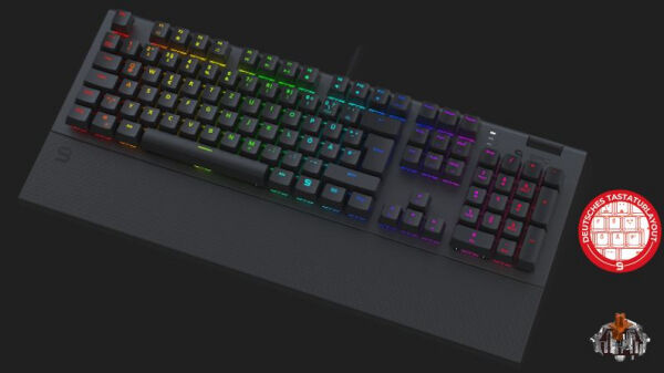 SilentiumPC GK650K - Gaming-Keyboard / Kailh Red RGB Switches - GER-Layout