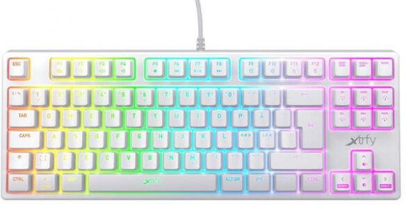 Xtrfy K4 RGB TKL White Edition Mechanical Gaming Keyboard - CH-Layout