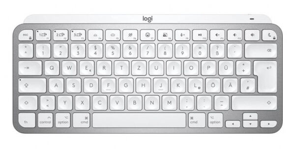 Logitech MX Keys Mini for Mac Pale Grey - USB/Bluetooth Tastatur für MAC - CH-Layout