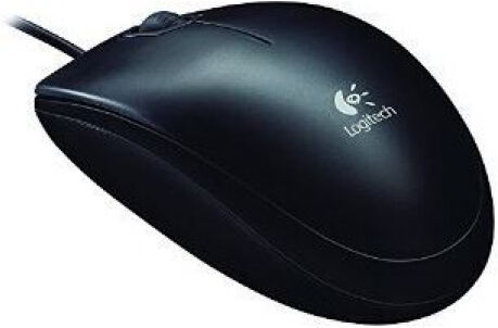 Logitech B100 optical Maus Schwarz USB