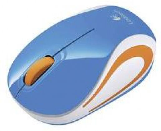 Logitech M187 - Wireless Mini Maus - Blau