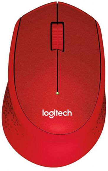 Logitech M330 Silent Plus Maus - Rot