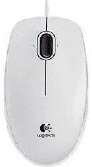 Logitech B100 - optische USB-Maus Weiss