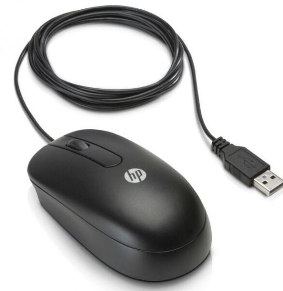 HP Optische USB-Scroll-Maus (QY777AA) schwarz