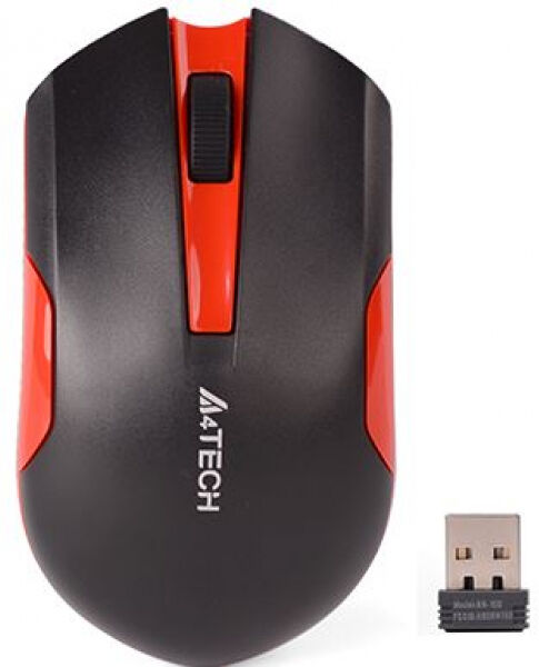 A4Tech Maus V-TRACK G3-200N-1 Black+Red WRLS