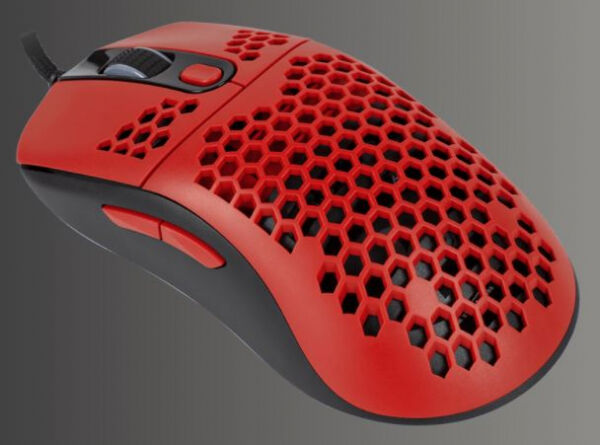 Arozzi Favo Ultra Light - Gaming Maus - Schwarz/Rot