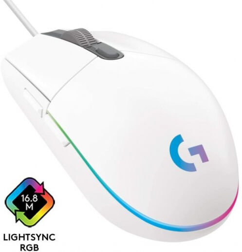 Logitech G102 Lightsync Gaming Maus - Weiss