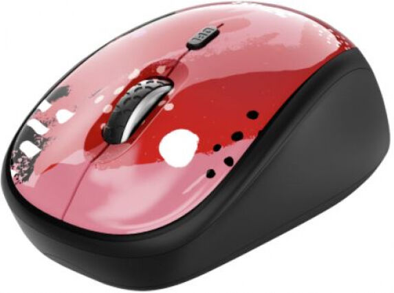 Trust Yvi Wireless Mouse - red brush