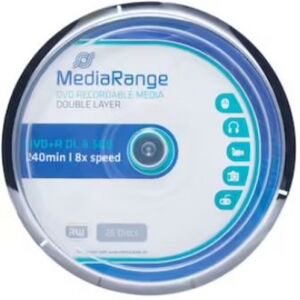 DVD+R MediaRange - 8.5GB / 8x Speed - 25er Spindel