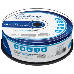 MediaRange Blu-ray BD-R (6x Speed) - 25GB - 25er Spindel