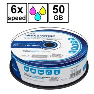 MediaRange Blu-ray BD-R DL (6x Speed) - 50GB - 25er Spindel