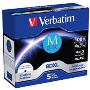 Verbatim BD-R M-DISC 100GB - bis 4x Speed - 5er Pack