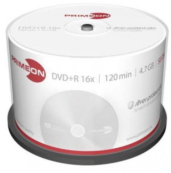 Primeon DVD+R Primeon - 4.7GB - geeignet bis 16x (50er Spindel)