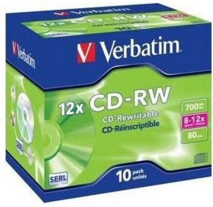 Verbatim CD-RW Verbatim (43148) 700MB / 10x Speed (10er Pack)