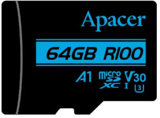 Apacer microSDXC-Card UHS-I (U3) / Class10 / V30 / A1 - 64GB