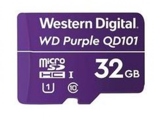 Western Digital Purple SC QD101 microSDHC Card / UHS-I U1 / Class10 - 32GB