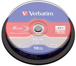 Verbatim BD-RW SingleLayer 25GB - bis 2x Speed - 10er Pack