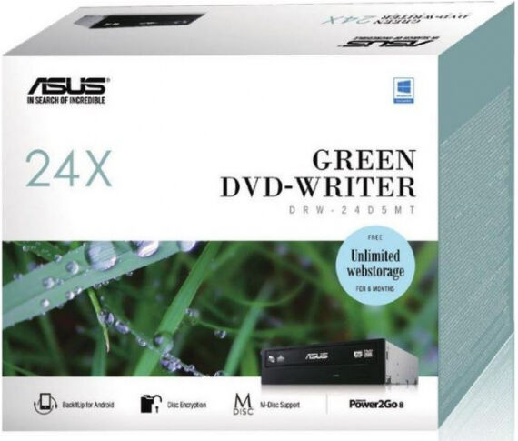 Asus DRW-24D5MT - 24x DVD-Brenner Black - Retail