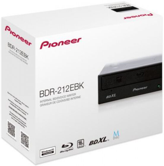 Pioneer BDR-212EBK - 16x Blu-ray Brenner Schwarz - Retail