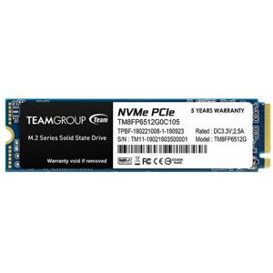 Team Group MP33 SSD (TM8FP6512G0C101) - M.2 2280 PCIe 3.0 x4 NVMe - 512GB