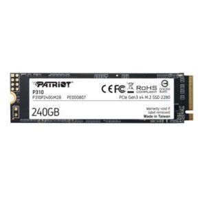 Patriot Memory Patriot P310 ssD (P310P240GM28) M.2 2280 PCIe Gen3 x 4 - 240GB