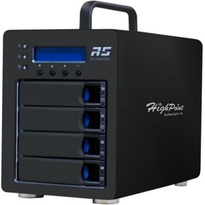 Highpoint RocketStor 6434TS External SAS/SATA RAID Tower (schwarz,  4-Bay)