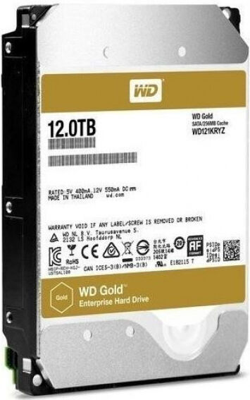 Western Digital Gold (WD121KRYZ) - 3.5 Zoll SATA3 - 12TB