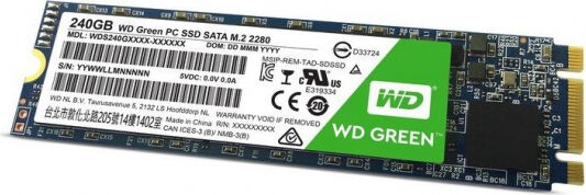 Western Digital Green ssD (WDS240G2G0B) - M.2 2280 SATA3 - 240GB