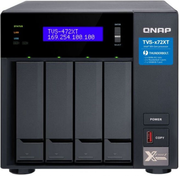 QNAP NAS TVS-472XT-PT-4G (4 Bay)