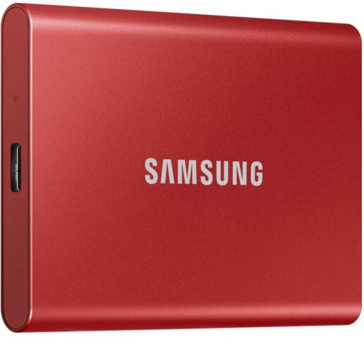 Samsung Portable SSD T7 (MU-PC2T0R/WW) - ext. 2.5 Zoll SSD Rot - 2TB - USB3.2 Gen2