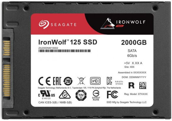 Seagate IronWolf 125 SSD (ZA2000NM1A002)  - 2.5 SATA3 - 2TB