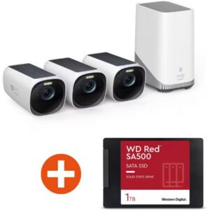 Anker eufyCam 3 Set Outdoor Kamera 4K 3+1 solarbetr. Überwachungssystem, inkl. 1TB SSD