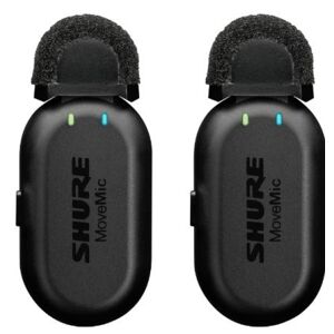Shure MoveMic MV-TWO - 2x kabellose Ansteckmikrofone für Gesprächsaufnahmen
