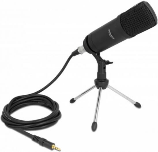 DeLock 66640 - Podcasting Mikrofon mit XLR Anschluss und 3 Pin Klinkenstecker