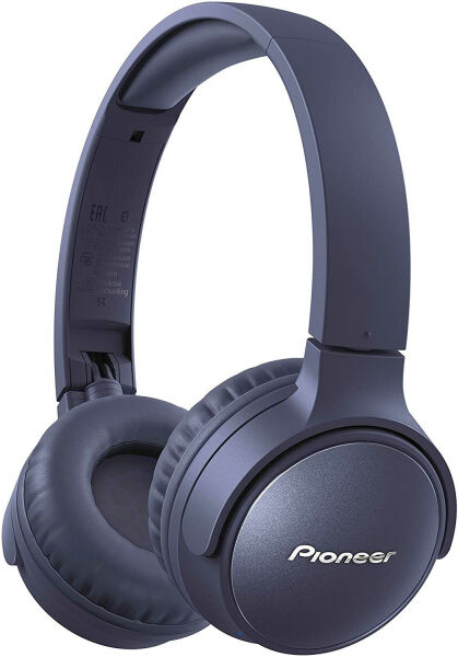 Pioneer - SE-S6BN-L OnEar Wireless Headset - blue