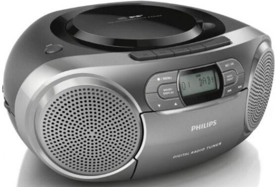 Philips AZB600/12 - Radio/CD-Player / UWK / DAB / Kassette - Silber