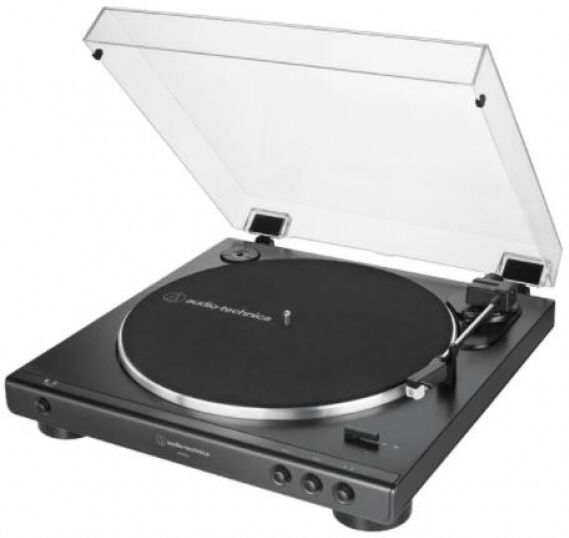 Technica Audio-Technica AT-LP60XBK - Stereo-Plattenspieler mit Riemenantrieb - Schwarz