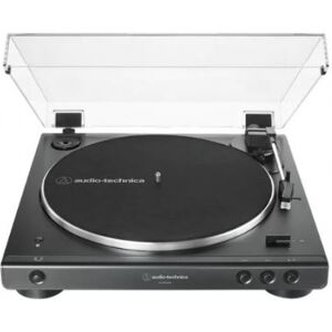 Audio-Technica AT-LP60XBTBK - Vollautomatischer Stereo-Plattenspieler mit Riemenantrieb - Schwarz