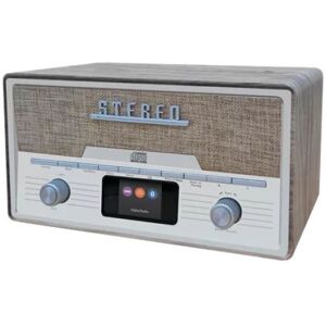 Denver MDA-525LW - Retro-Anlage DAB+/FM/BT/CD Holz hell