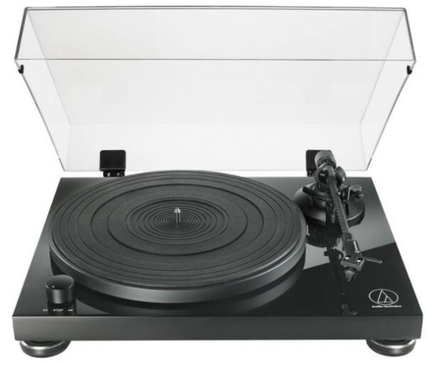 Technica Audio-Technica AT-LPW50PB - Manueller Hi-Fi-Plattenspieler mit Riemenantrieb